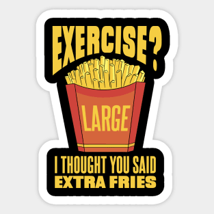 Large french fries Sticker